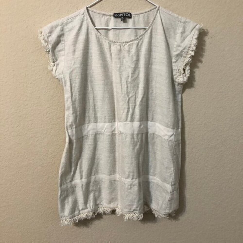 Kapitol Top Fringe Boho Tunic Trendy Festival